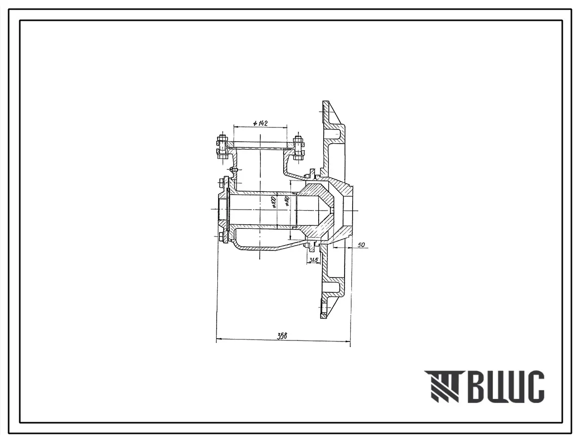 Проект ТН6065 Горелка дутьевая унифицированная прямоточная для высококалорийных газов , длиннофакельная , производительностью 0,63 Гкал/ч ГДУП-0,63-В3