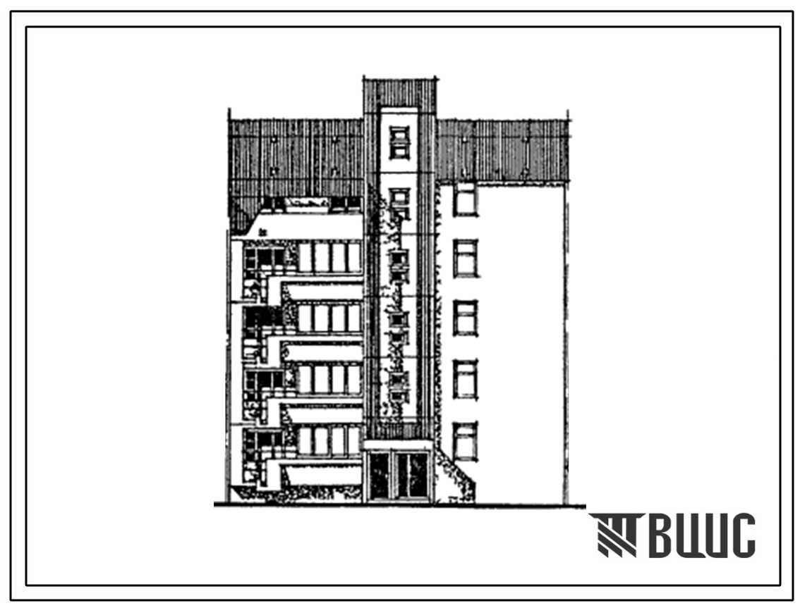 Типовой проект 135-0328с.23.87 5-этажный крупнопанельный блок-элемент 5БЭ-ТЛ-1.2.3 на 15 квартир. Для строительства на южном берегу Крыма