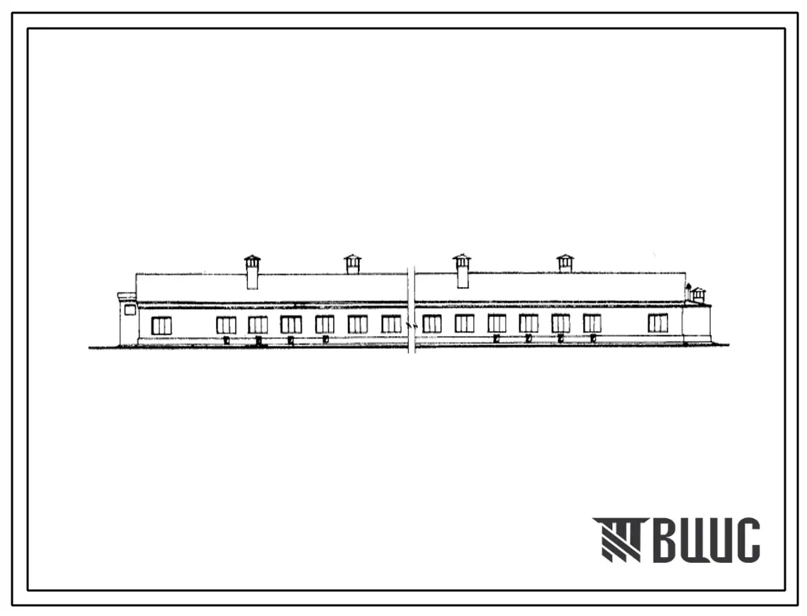 Типовой проект 805-66 Птичник на 7000 молодняка кур для репродукторных хозяйств. (Для 3 проектно-строительной зоны).