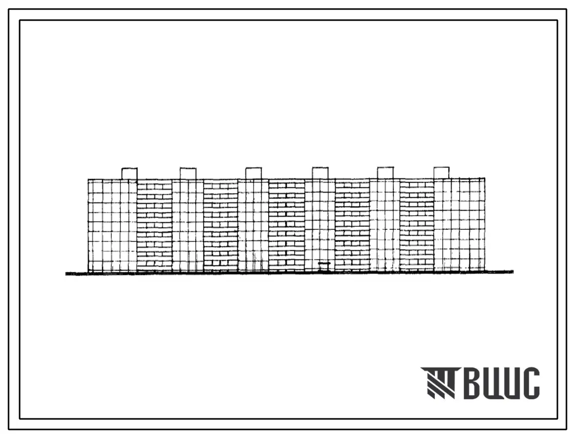 Типовой проект 1-463Д-27 Шестисекционный дом на 216 квартир (однокомнатных 19, двухкомнатных 89, трехкомнатных 90 и четырехкомнатных 18).