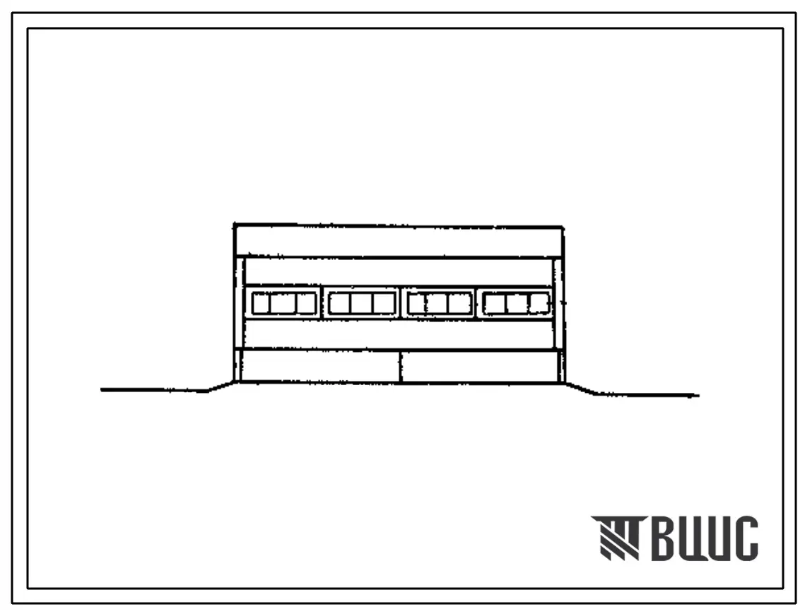 Типовой проект 708-31.87 Неотапливаемый склад для опорной базы специализированной передвижной механизированной колонны с объемом монтажных работ 2 млн. руб. в год
