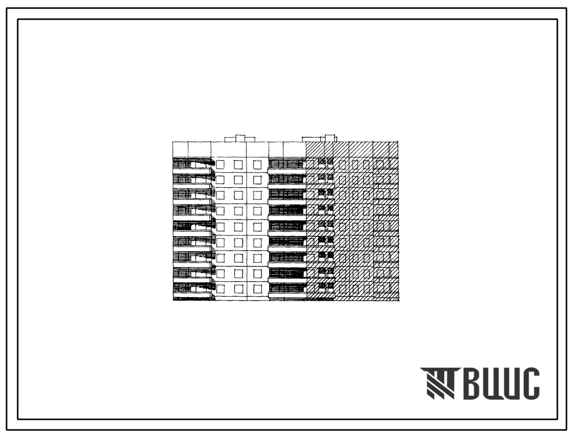 Типовой проект 90-022/1.2 Серия 90 (Шаг поперечных стен 3,0; 3,2; 3,6; 5,1 и 6,0 м СТЕНЫ ИЗ ОДНОСЛОЙНЫХ КЕРАМЗИТОБЕТОННЫХ ПАНЕЛЕЙ, Ориентация широтная, Пятиэтажные, Девятиэтажные)