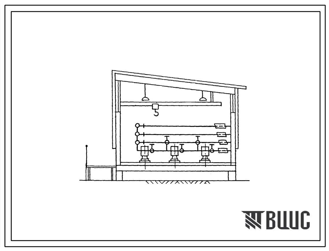 Типовой проект 402-11-0136.86 Блок насосов для масла БНМ-2М2