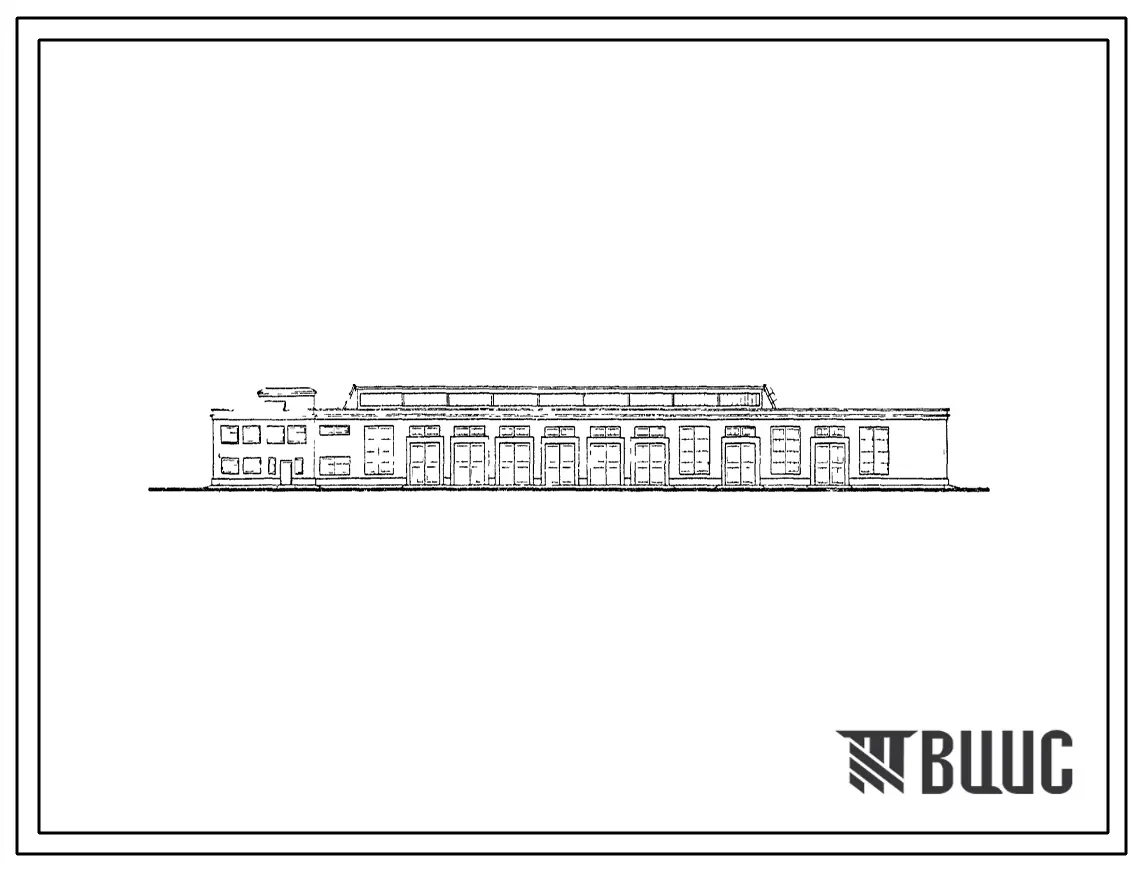 Типовой проект 411-1-33 Ремонтно-механическая мастерская в блоке с гаражом для леспромхозов с объемом вывозки древесины 500 тыс. м? в год.
