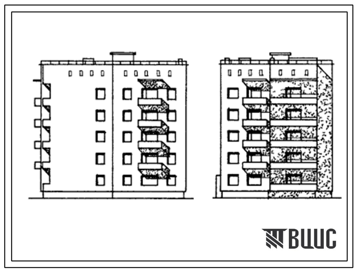Типовой проект 132-010с/1 Пятиэтажная угловая блок-секция на 20 квартир 1Б-1Б2Б-2Б.