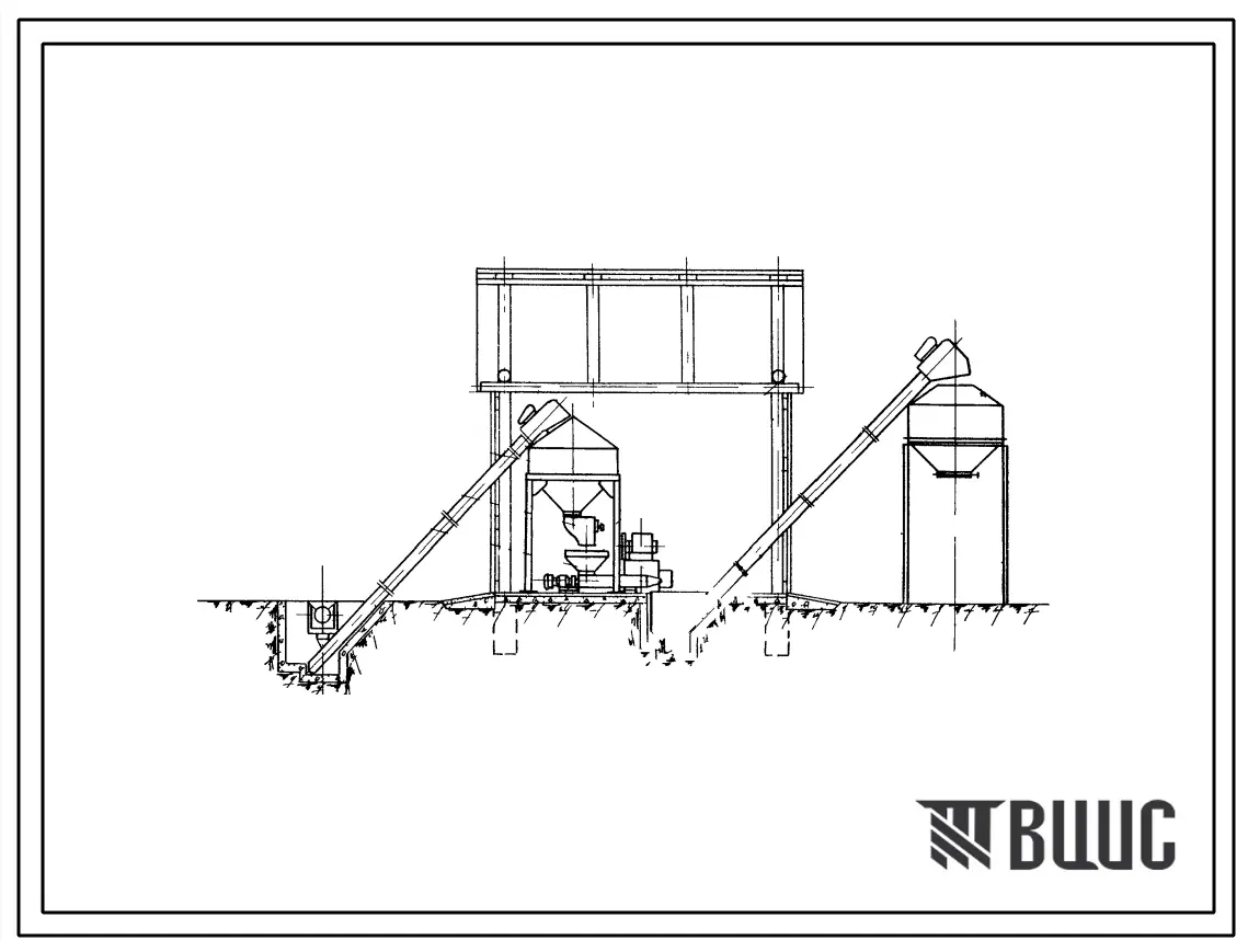 Типовой проект 413-33 Механизированное отделение приготовления тестообразных кормов производительностью 6-7 т/час,для рыбоводных хозяйств.