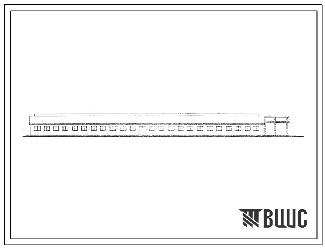 Типовой проект 801-74 Коровник на 104 коровы стойлового содержания. Стены кирпичные, покрытие деревянное совмещенное