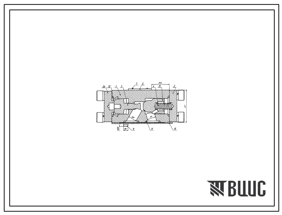 Шифр М-2КУ-12/320-00А Гидрозамок односторонний М-2КУ-12/320-00А