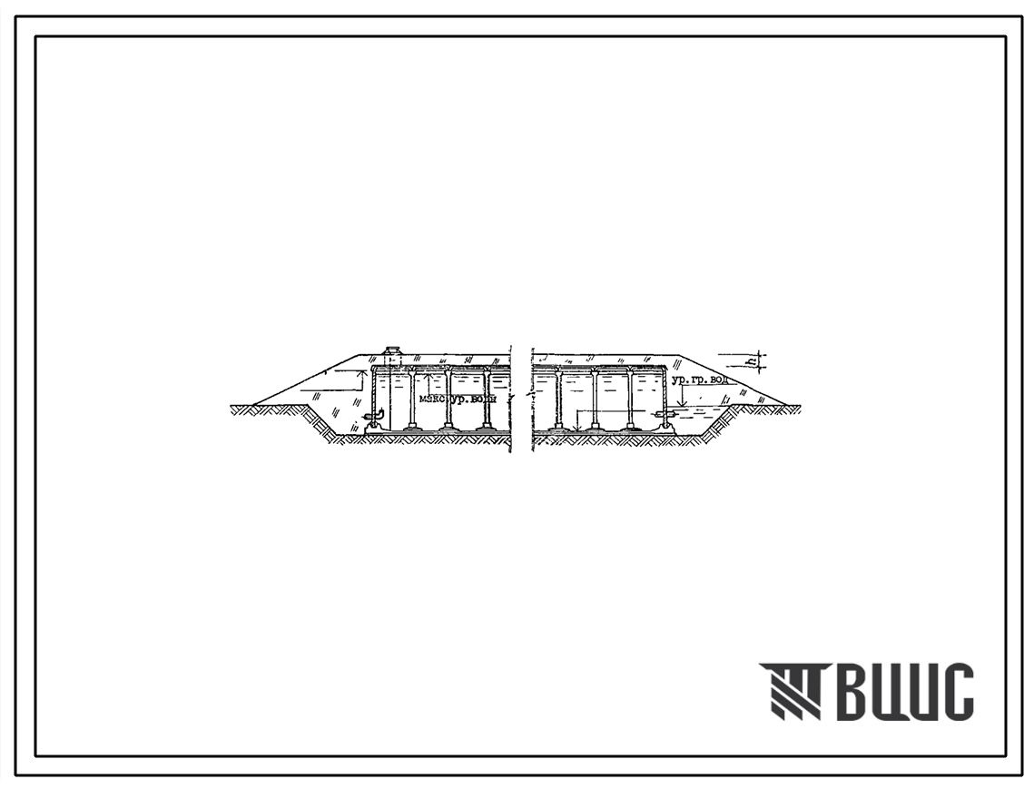 Типовой проект 901-4-80с.84 Резервуары для воды прямоугольные железобетонные сборные емкостью 1500...2500 м3 для сейсмических районов (проект переведен в DWG)