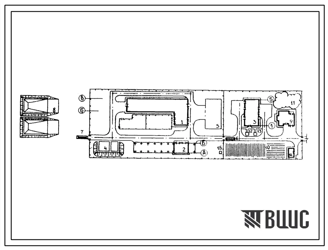 Типовой проект У.801-01-119.96 Учебное фермерское хозяйство по производству молока и переработке молочных продуктов на 25 коров