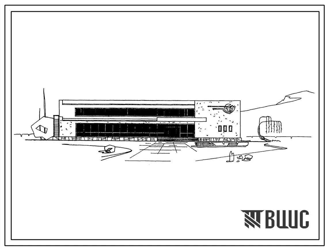 Типовой проект 265-12-14с Клуб с залом на 300 мест с сокращенным составом помещений . Для строительства в IV строительно-климатической зоне, в районах с сейсмичностью 7 и 8 баллов. (Для 4 проектно-строительной зоны).