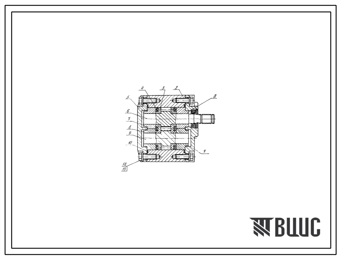 Шифр НШ6,3Г-3 Насос шестеренный НШ6,3Г-3