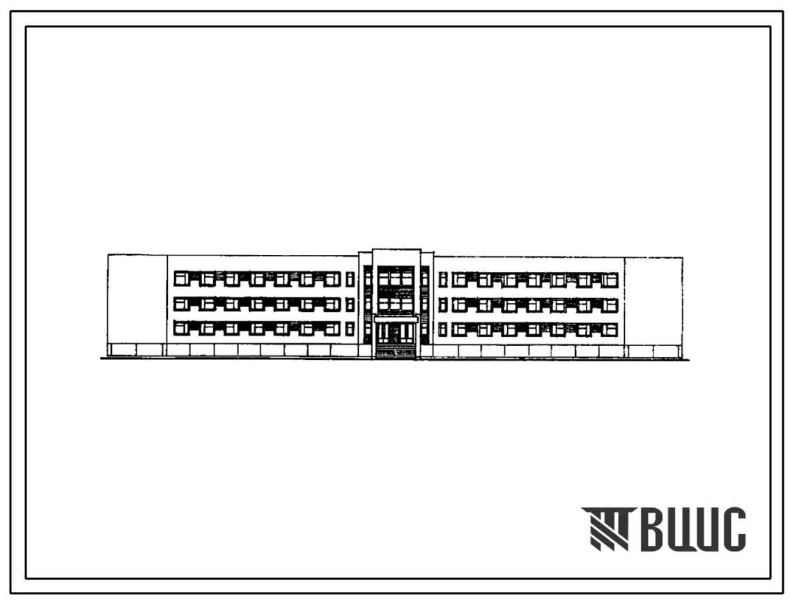 Типовой проект 224-1-471м.86 Школа на 18 классов (680-704 учащихся) со стенами из кирпича.