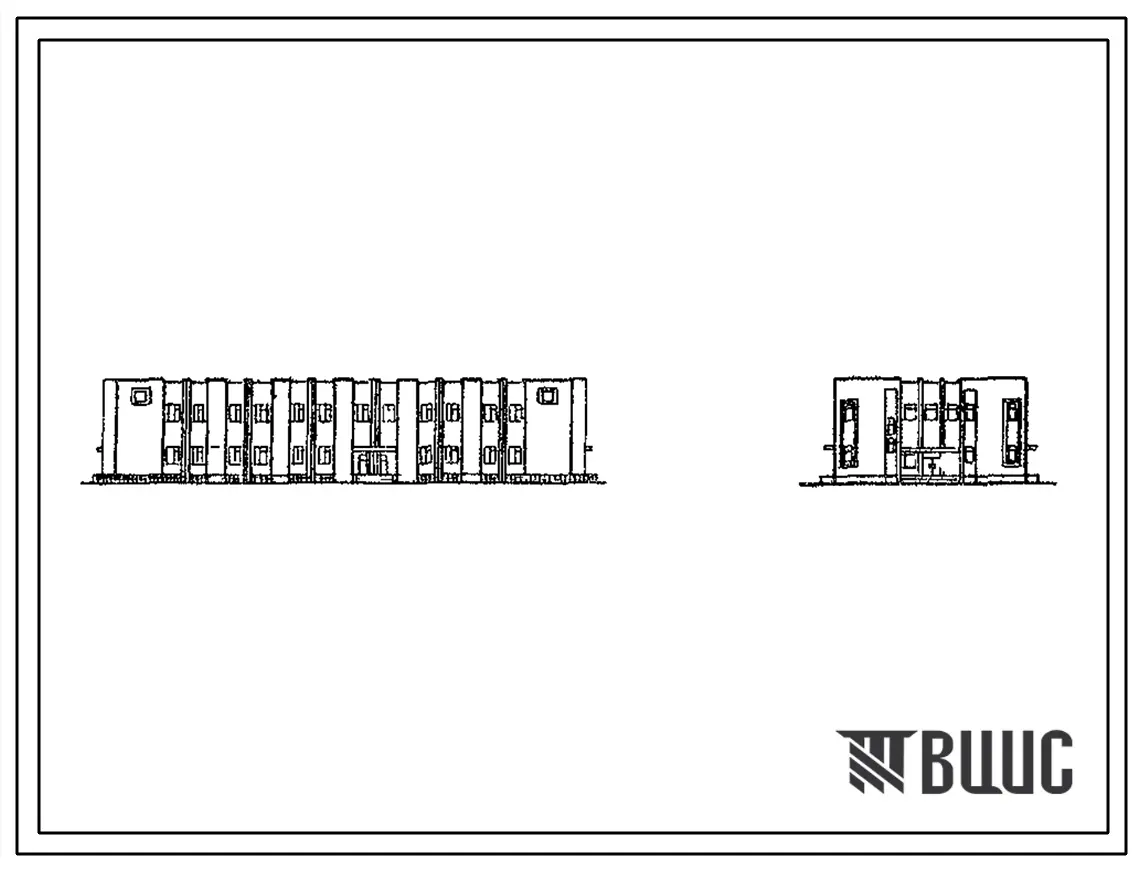Типовой проект ЦВП-79.82.Т (26-10-КК) Баня-душевая на 50 мест с КБО и прачечной на 500 кг белья в смену (со стенами из кирпича и внутренним каркасом серии ИИ-04)