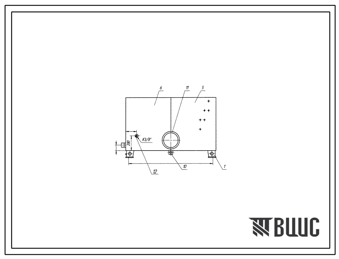 Шифр С630-ПЦ80.100.000 Гидробак сварной С630-ПЦ80.100.000