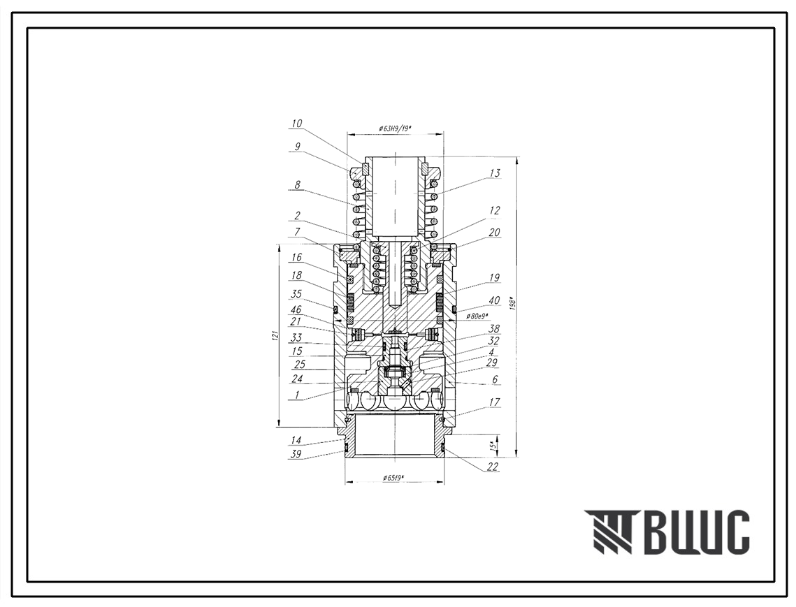 Шифр ЗМ050.040.01.00.000 Запорный модуль ЗМ050.040.01.00.000