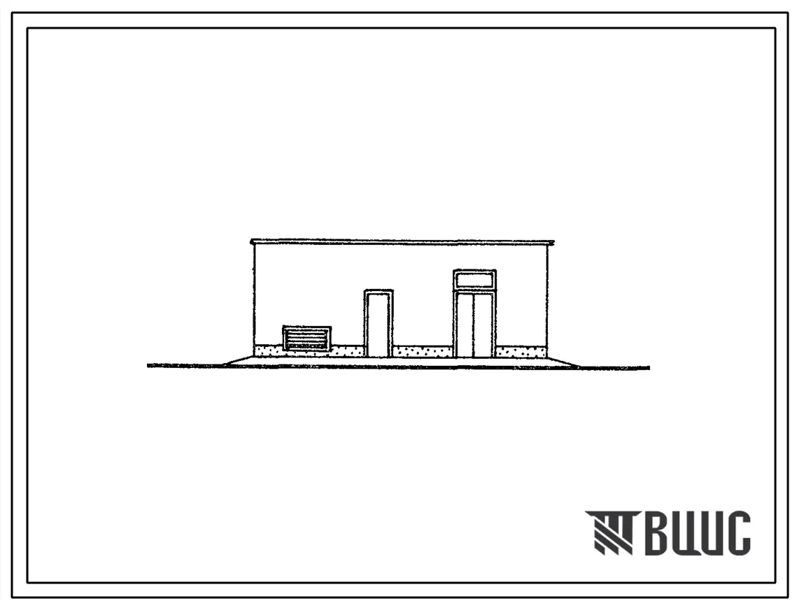 Типовой проект 407-3-490с.13.87 Трансформаторная подстанция с четырьмя кабельными вводами 6-10 кВ на два трансформатора мощностью до 2х630 кВА, тип К-42-630 М4 (с выкаткой трансформаторов в торец). Стены из блоков пиленого известняка Для Молдавской ССР