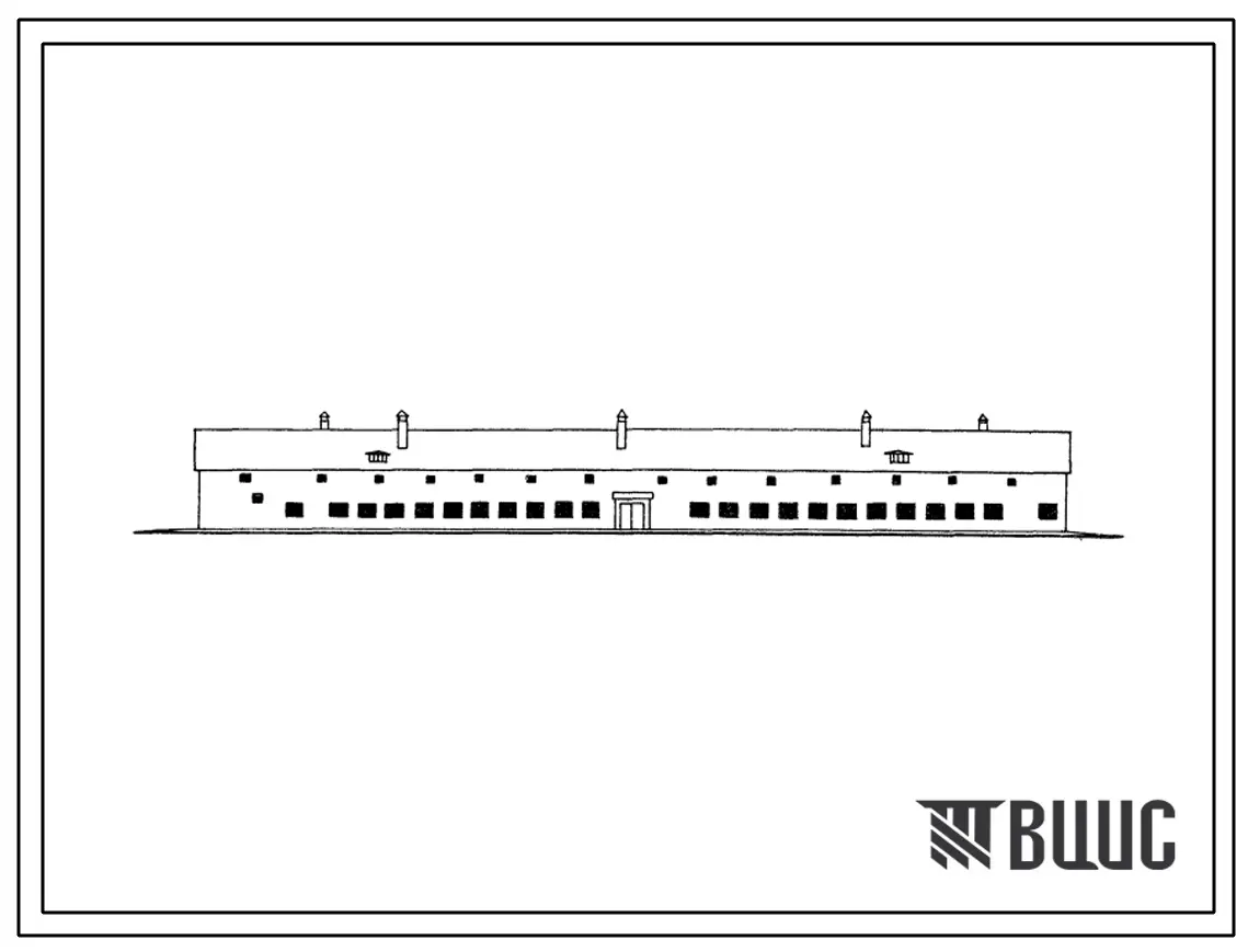 Типовой проект 801-260 Телятник на 520 голов