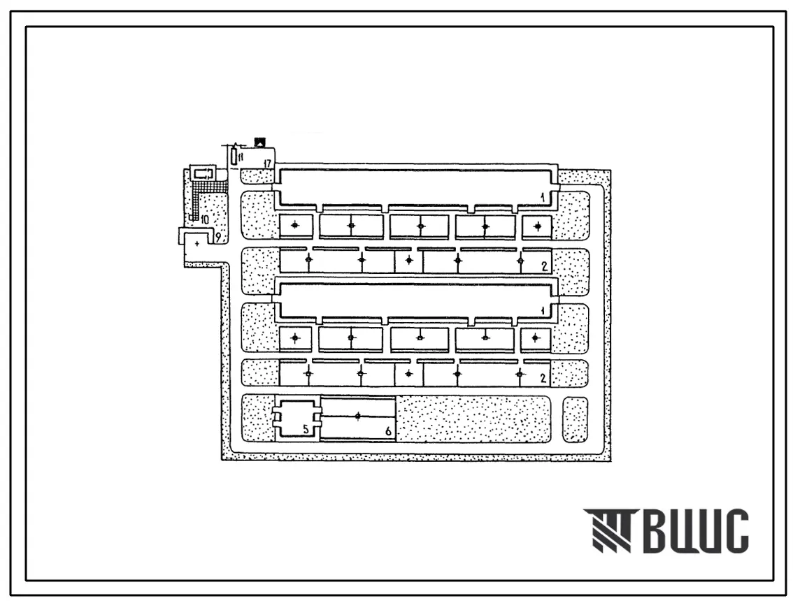 Типовой проект 803-01-36с.33.87 Овцеводческие фермы на 1000 и 1500 маток тонкорунного направления с законченным оборотом стада для горных и лосостепных районов Украинской ССР