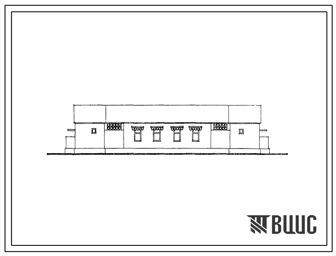 Типовой проект 184-52-251с.84 2-квартирный жилой дом с 3-комнатными квартирами. Для строительства в 4А и 4Г климатических подрайонах сейсмичностью 7, 8 и 9 баллов на непросадочных грунтах