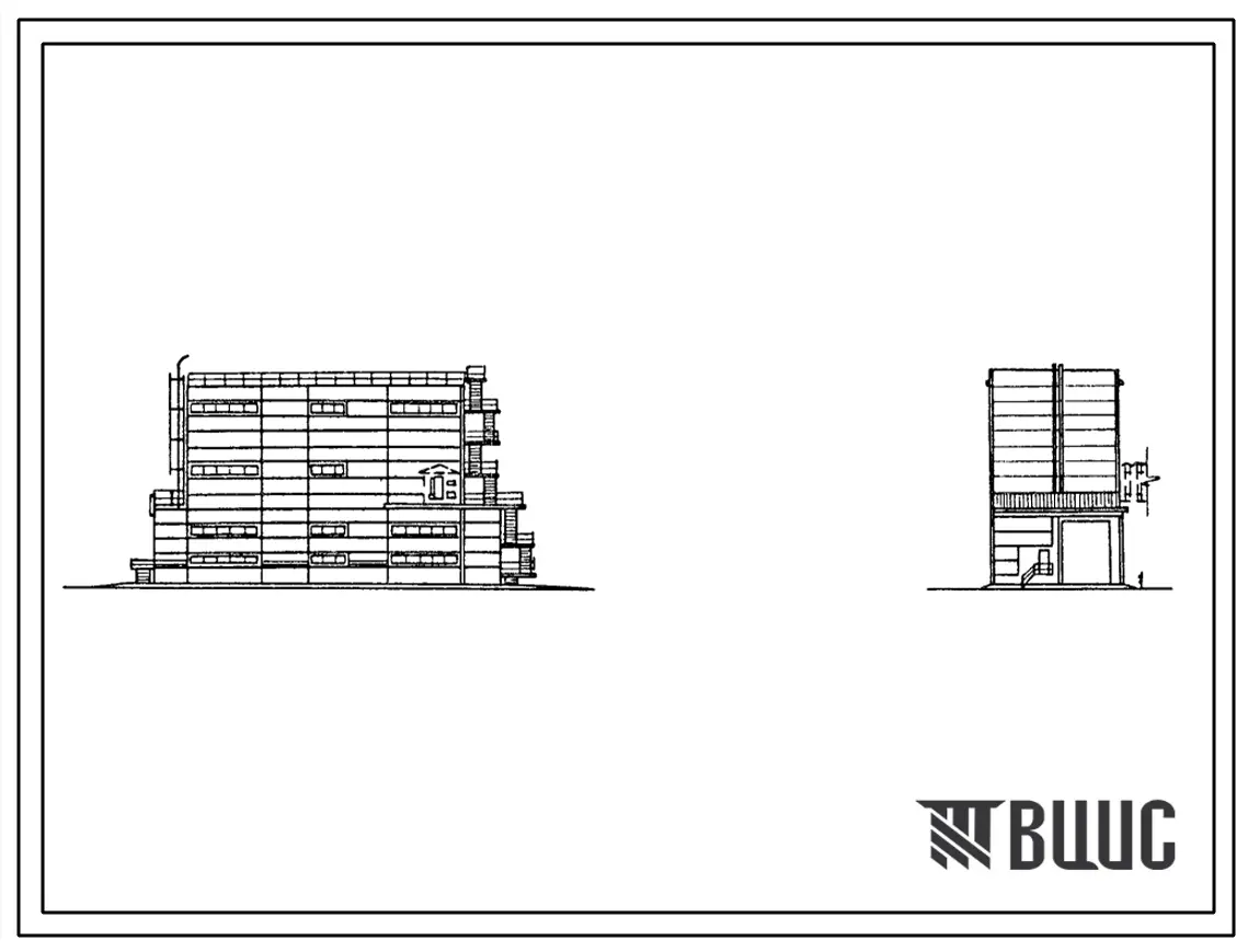 Типовой проект 702-3-6.88 Приемное устройство зерна с железной дороги продольного типа на два вагона