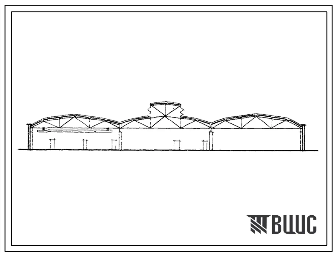 Типовой проект 503-84 Гараж на 250 грузовых автомобилей с частично закрытой стоянкой.