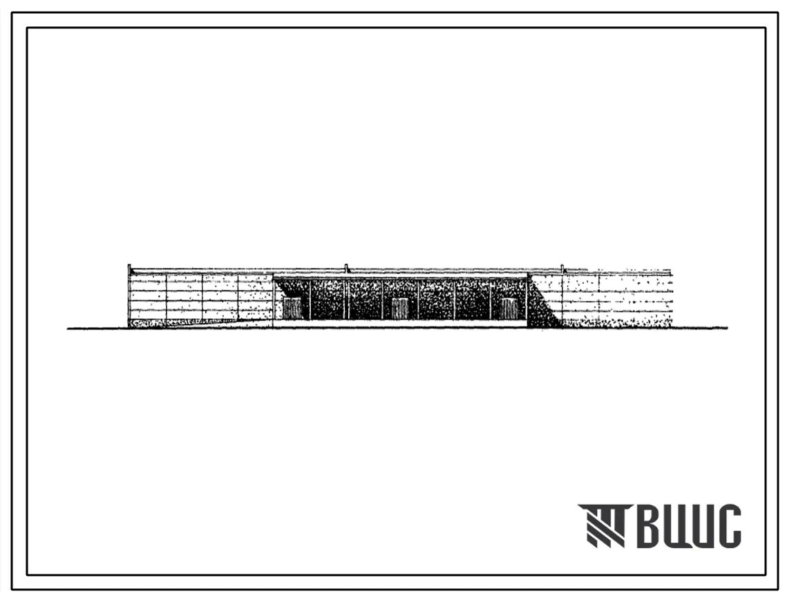 Типовой проект 709-143 Склад для напольного хранения травяной витаминной муки емкостью 700 т.