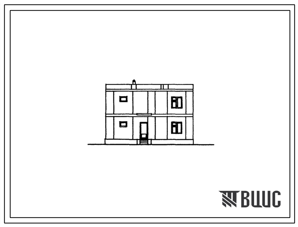Типовой проект 141-55-19с/1 Двухэтажный жилой дом с пятикомнатной квартирой типа 5Б в двух уровнях. Для строительства в 4А климатическом подрайоне сейсмичностью 7, 8 и 9 баллов на непросадочных грунтах (вариант – на грунтах 2 типа просадочности)
