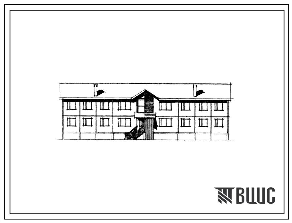 Типовой проект 111-139-9м Двухэтажный секционный жилой дом на 12 квартир (однокомнатных 1Б-4, двухкомнатных 2Б-4, трехкомнатных 3А-4), для строительства в 1А, 1Б, 1Г климатических подрайонах и 1 климатическом районе с вечномерзлотными грунтами