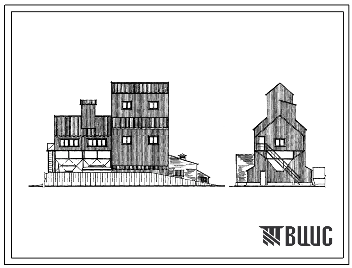 Типовой проект 812-34 Зерноочистительно-сушильный комплекс КЗС-10Д с зерносушилкой СЗШ-16Р