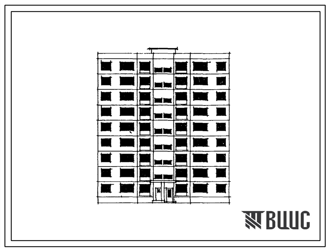 92-017с 9-этажная левая торцевая блок-секция на 36 квартир 1Б.2Б.3Б.3Б (однокомнатных 1Б-9, двухкомнатных 2Б-9, трехкомнатных 3Б-18) с вариантом встроенной части блока 4С в торце первого этажа: типа 1-смагазином «Все для дома», тип 2-с продовольственным м
