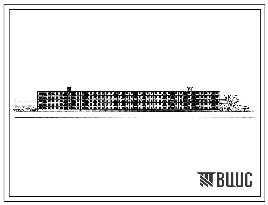 Типовой проект 1-480А-36П Пятиэтажный восьмисекционный крупнопанельный жилой дом на 120 квартир.