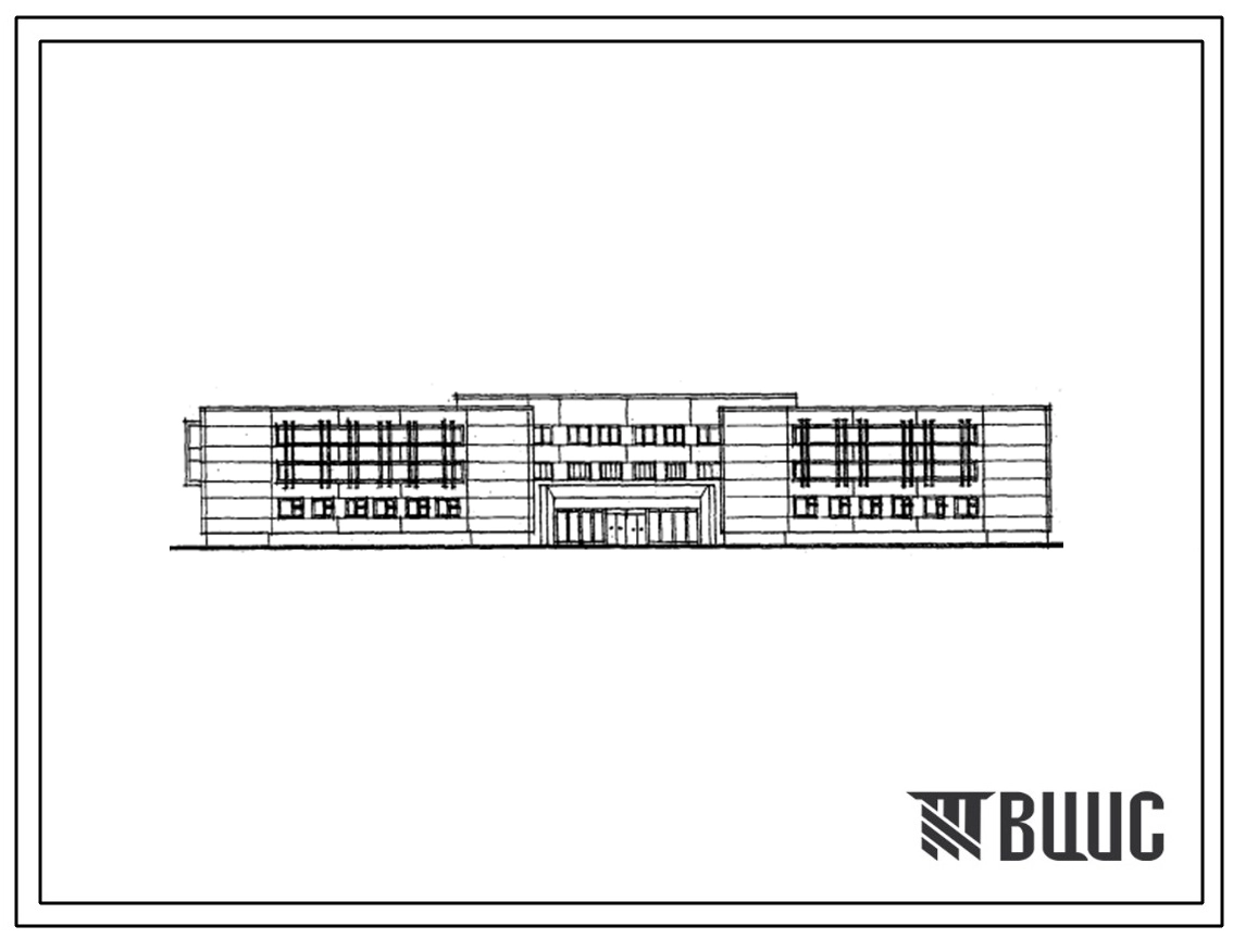 Типовой проект 222-1-392с Школа общеобразовательная средняя на 40 классов (1568 учащихся) в конструкциях серии ИИС-04.
