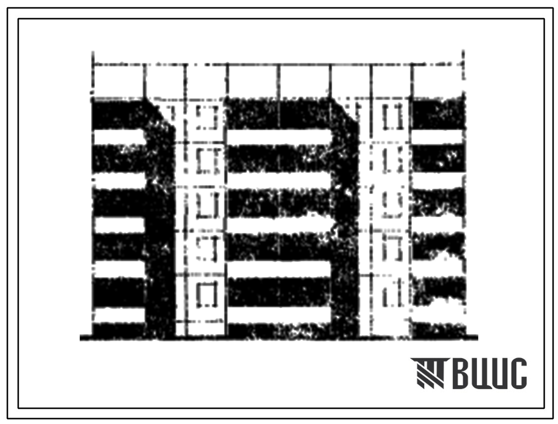 Типовой проект 105-049с/1 Пятиэтажная блок-секция рядовая с торцевым окончание на 20 квартир (двухкомнатных 2Б-10, трехкомнатных 3Б-10). Для строительства в 4 климатическом районе Киргизской ССР сейсмичностью 9 баллов