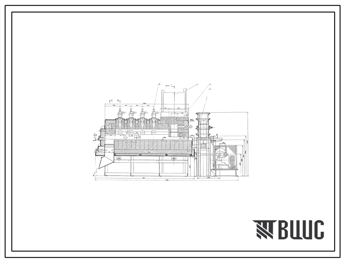Проект ТЭ6778 Печь механизированная многоручьевая скоростного нагрева черного металла