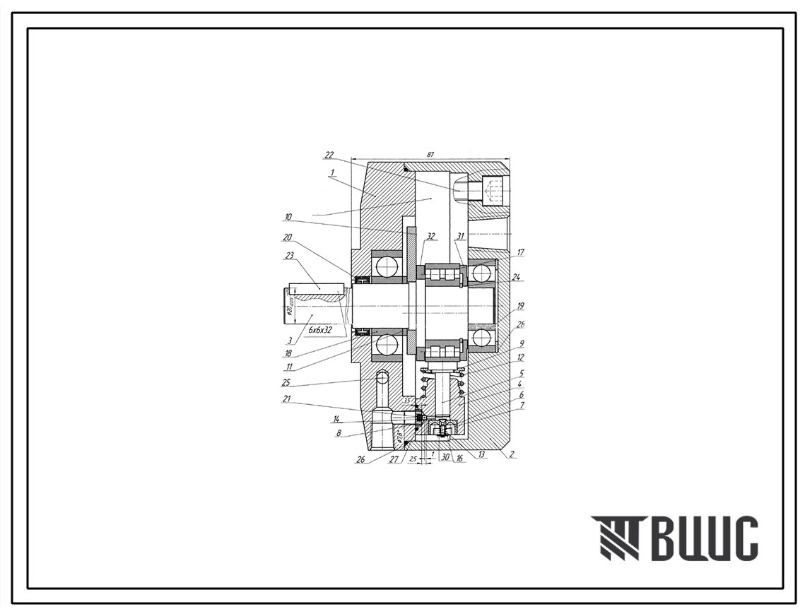 Шифр 40.НР.00.00 Насос радиальный 40.НР.00.00