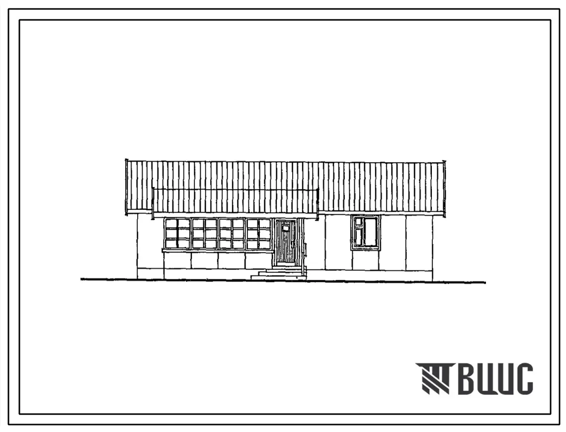 Типовой проект 181-115-174.87 Дом с четырехкомнатной квартирой. Общая площадь 88 м2