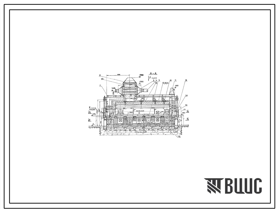 Проект 56851 Печь толкательная для нормализации поковок размеры пода 1,97х5,4 м, на газе и мазуте