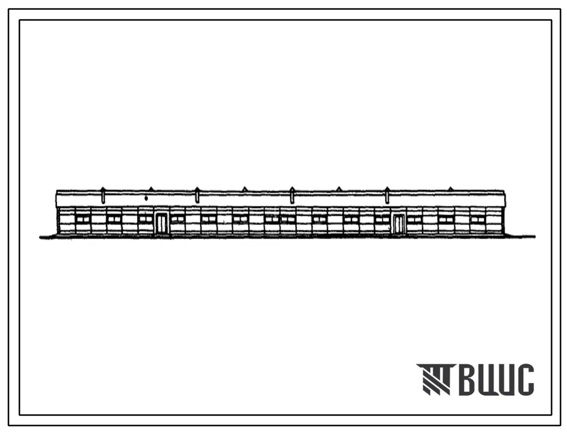 Типовой проект 803-192с Овчарня на 1000 голов каракульских овцематок с ягнятами. Для строительства в районах сейсмичностью 7 и 8 баллов