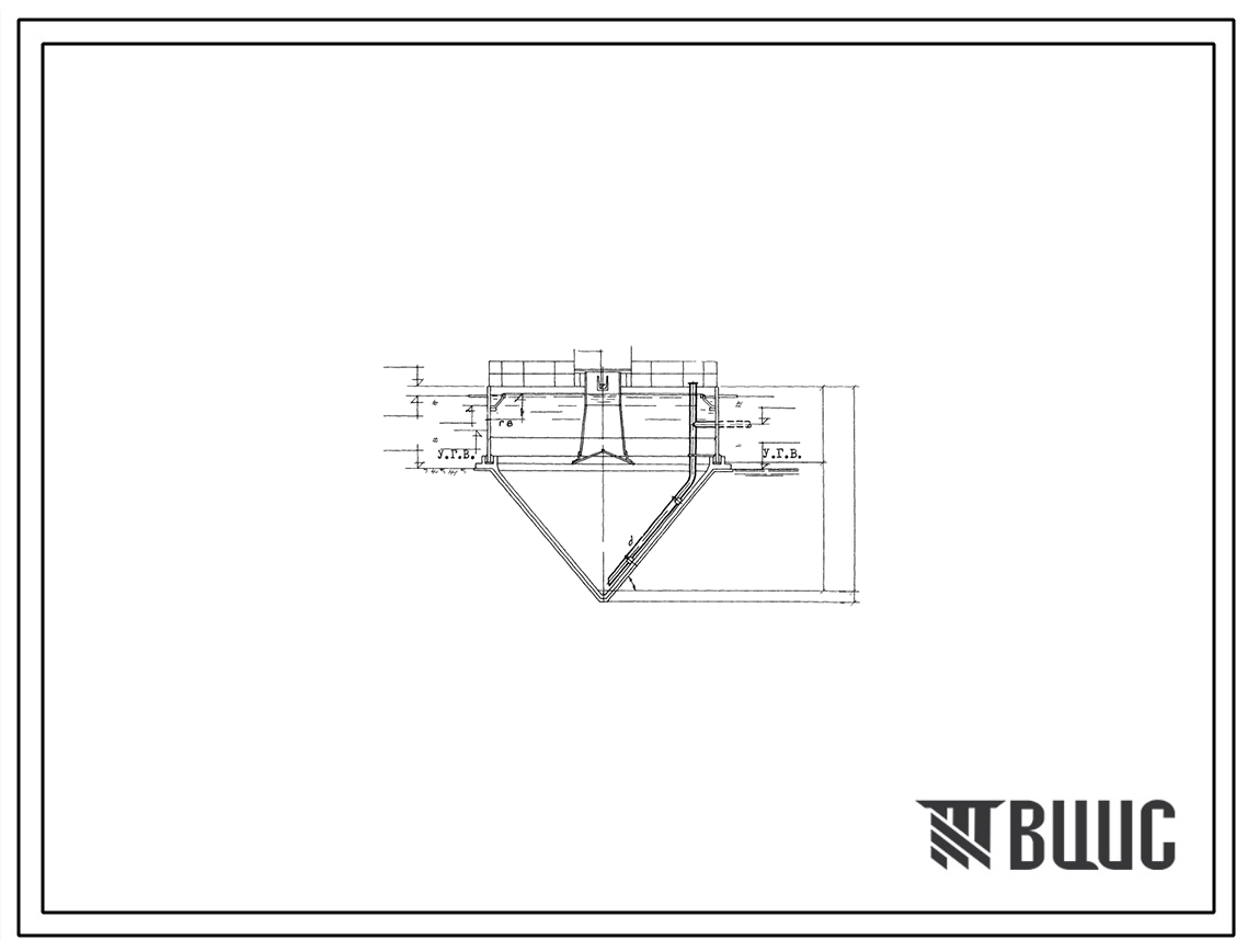Типовой проект 902-2-168 Отстойники канализационные вторичные вертикальные диаметром 9 м из сборного железобетона