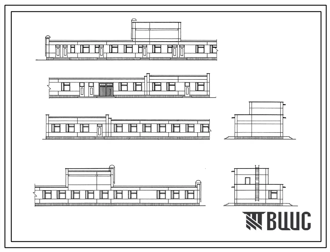 Типовой проект 252-9-70с Хозяйственный корпус родильного дома на 250 коек с женской консультацией. Сейсмичность 7, 8 баллов. Здание одноэтажное. Каркас сборный железобетонный серии ИИС-04. Стены из легкобетонных панелей. Полный исходный проект.