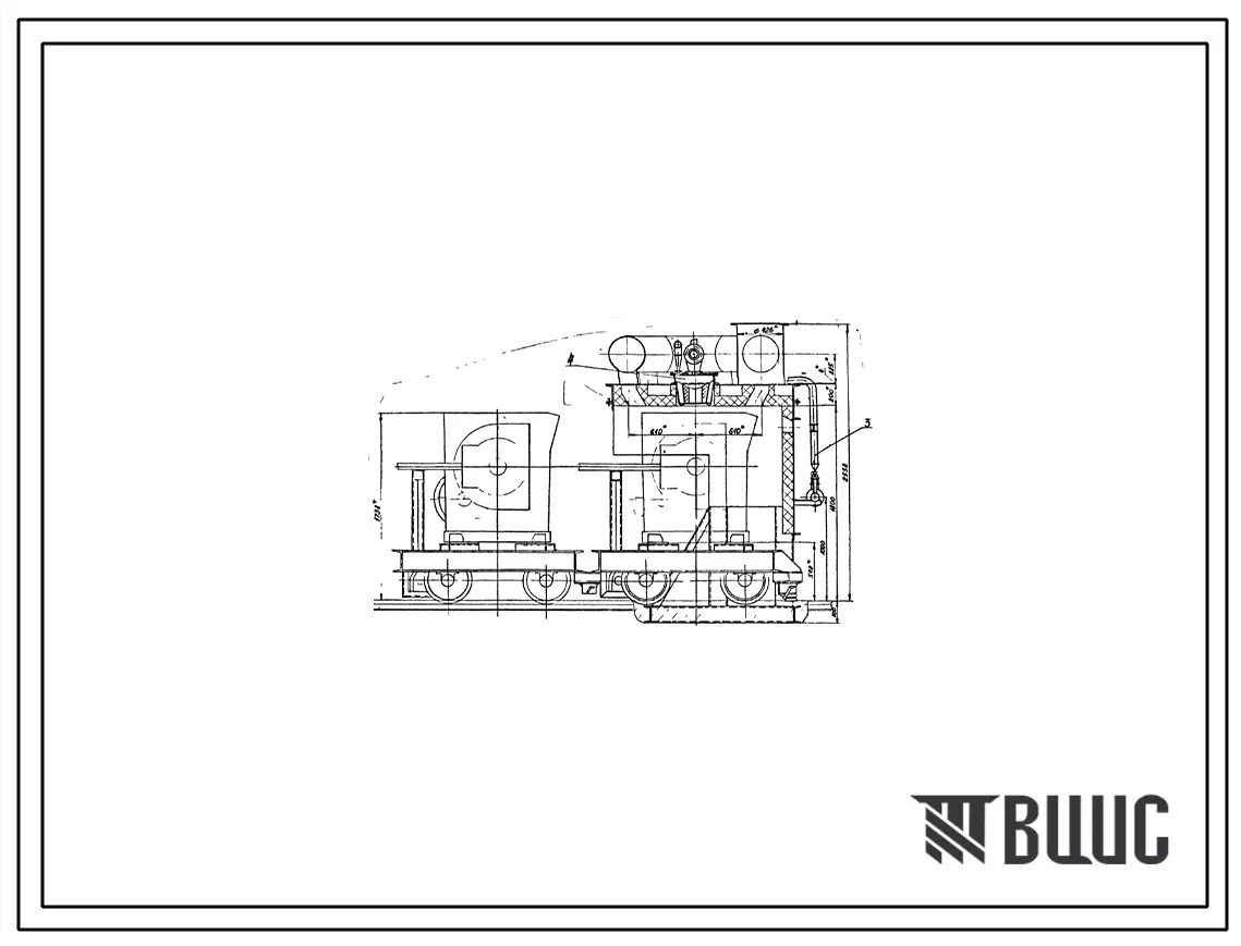 Проект 58522 Устройство нагревательное с тележкой для литейных ковшей емкостью 3 т, на газе