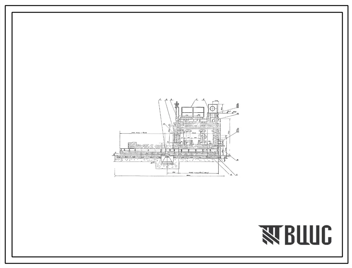 Проект 37043 Печь термическая с выкатным подом размерами 1,18х2,55 м на газе