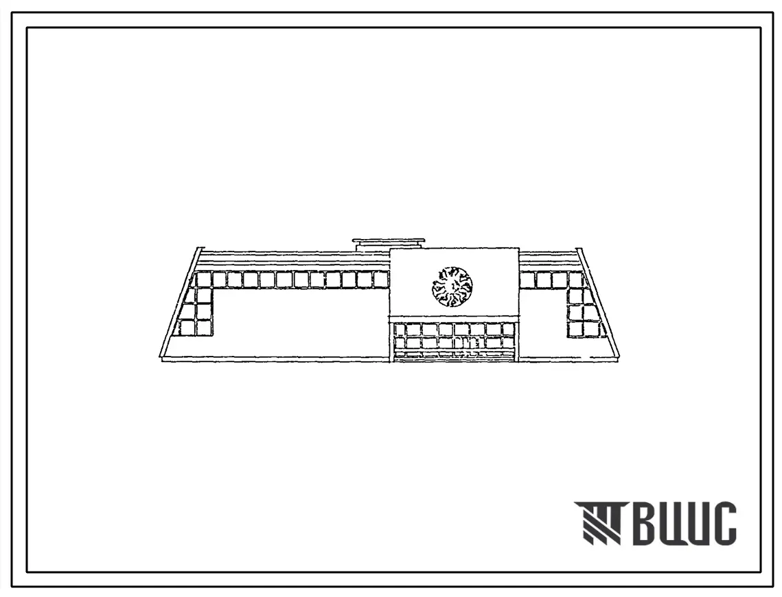 Типовой проект 291-8-19с.87 Физкультурно-оздоровительный корпус в легких металлических конструкциях с залом 36х18 м (ФОЗ-1). Сейсмичность 7, 8 баллов. Здание одноэтажное. Стены из трехслойных металлических панелей.
