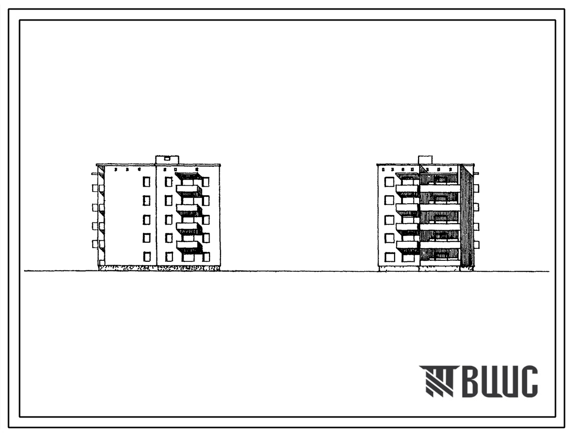 Типовой проект 132-02с Пятиэтажная блок-секция угловая на 20 квартир (однокомнатных 1Б-10, двухкомнатных 2Б-10), для строительств в 3А, 3Б, 3В климатических подрайонах сейсмичностью 7 баллов