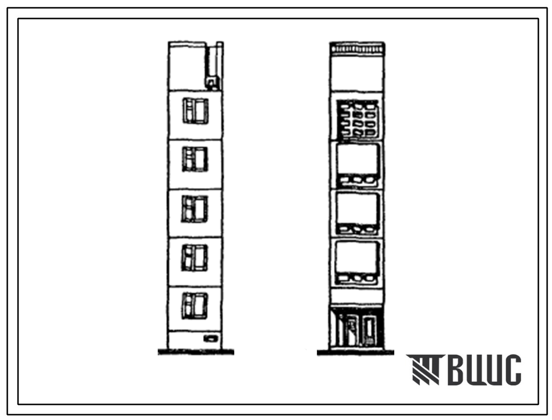 Типовой проект 97-0251.23.86 5-этажный лестничный блок-комплект 5ЛБ3 (для г. Караганды)