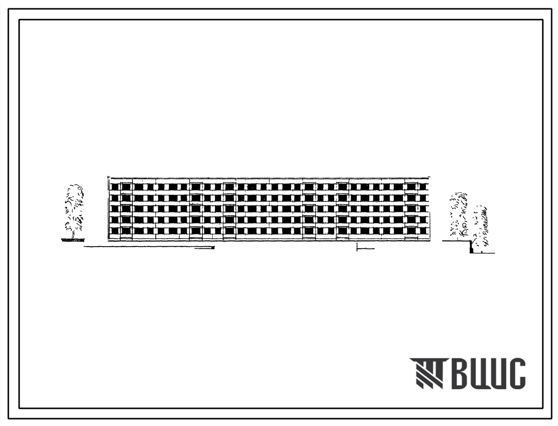 Типовой проект 1-434С-29/71 5-этажный 6-секционный дом на 60 квартир для строительства в Белорусской ССР.