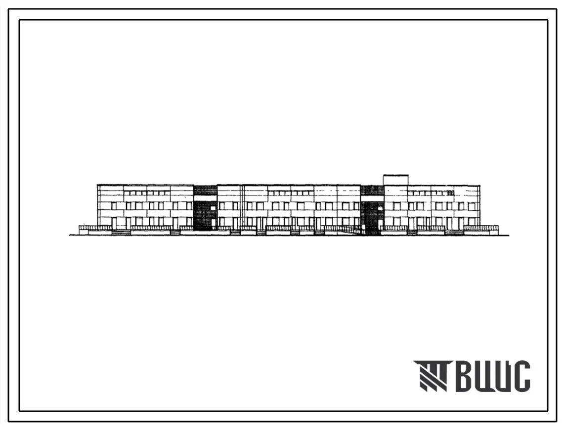 Типовой проект 252-1-40 Инфекционный корпус районной больницы на 510 коек с поликлиникой на 1000 посещений в смену. Для строительства в 1В подрайоне, 2 и 3 климатических районах