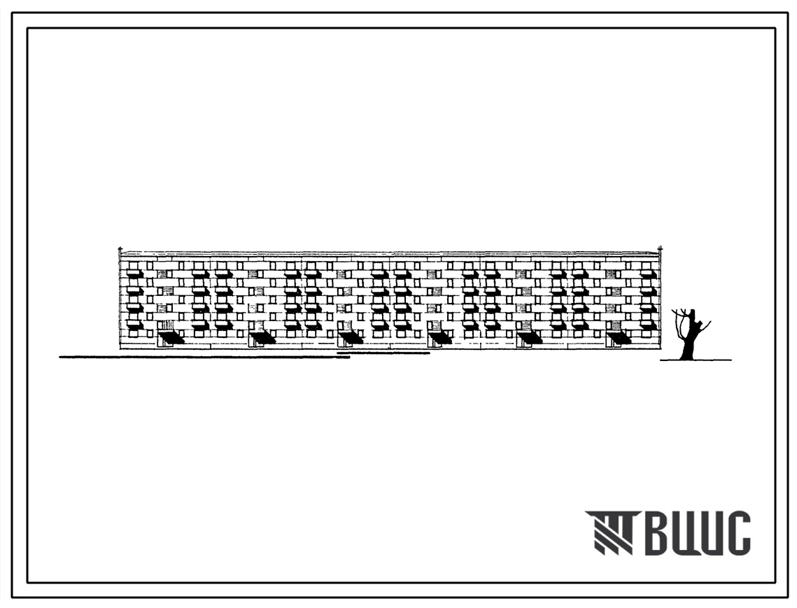 Типовой проект 1-468Б-20 Пятиэтажный шестисекционный крупнопанельный жилой дом на 80 квартир с наружными стенами из ячеистого бетона двухрядной разрезки.