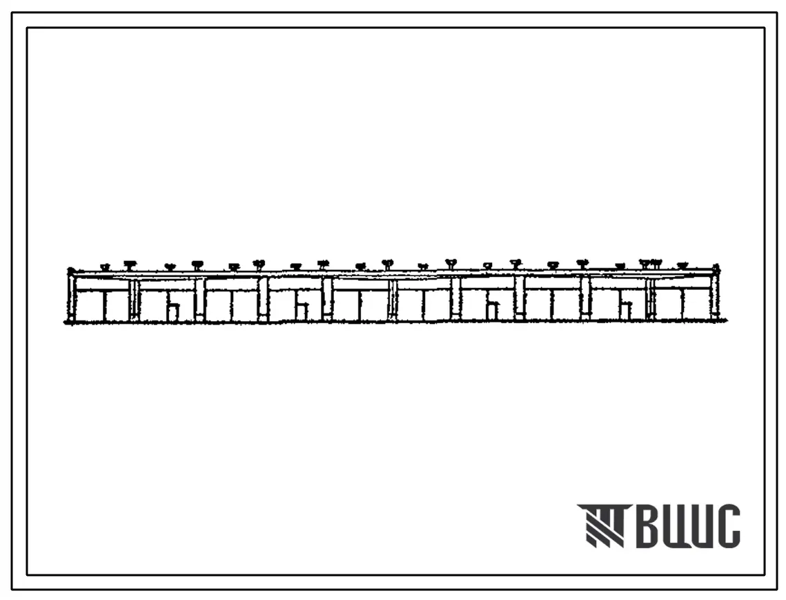Типовой проект ХФ-71.81 (21-61-КК) Хранилище на 10 гусеничных машин. Отапливаемое. Со стенами из кирпича